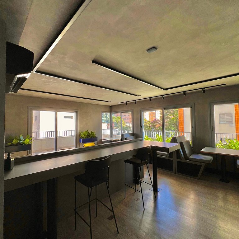 Studio Prime 1505 Metrô Brooklin, 1km Cons EUA