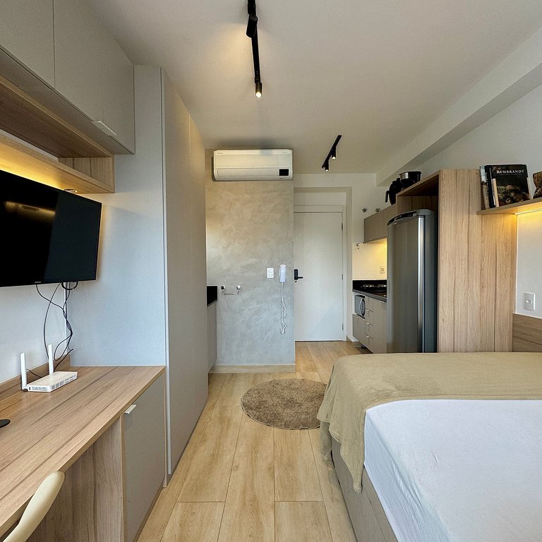 Studio Prime 607 Metrô Brooklin, 1km Cons EUA