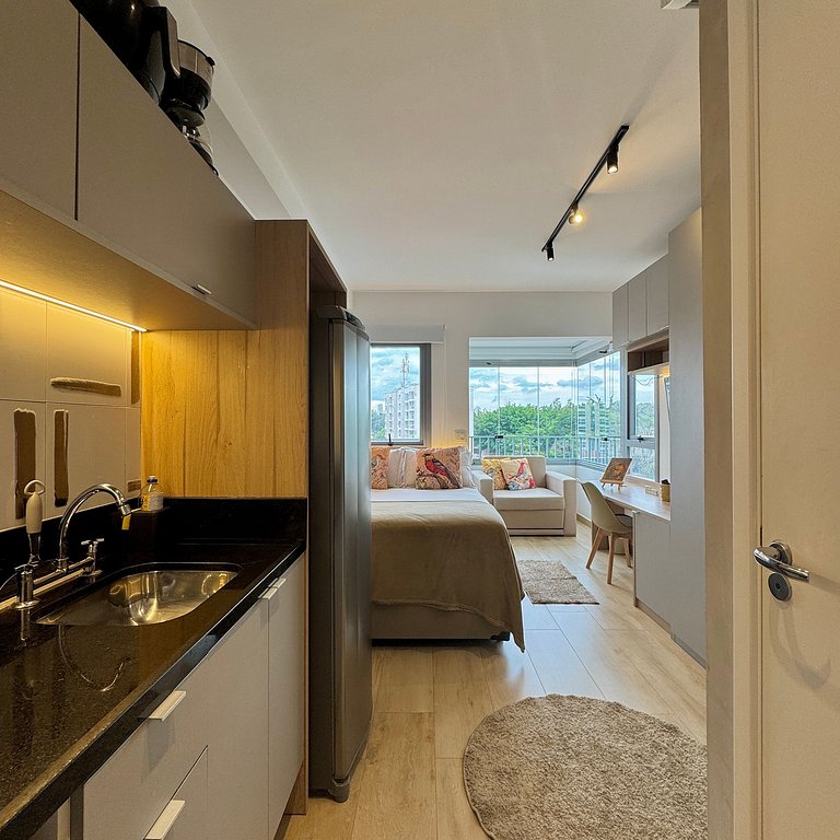 Studio Prime 607 Metrô Brooklin, 1km Cons EUA