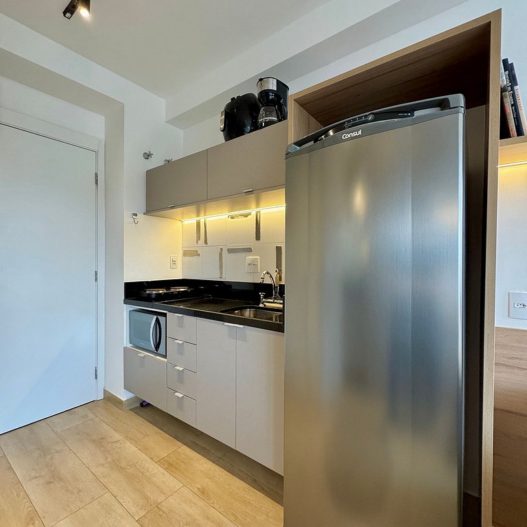 Studio Prime 607 Metrô Brooklin, 1km Cons EUA