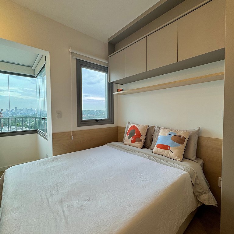 Studio Prime 1505 Metrô Brooklin, 1km Cons EUA