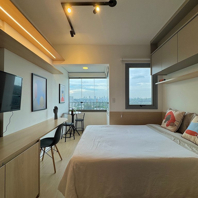 Studio Prime 1505 Metrô Brooklin, 1km Cons EUA