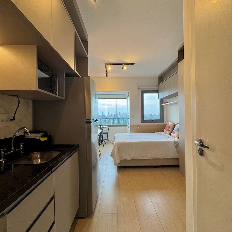 Studio Prime 1505 Metrô Brooklin, 1km Cons EUA