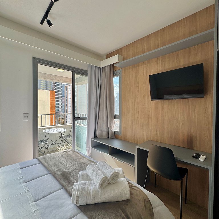 Studio Prime 1002 Metrô Brooklin, 1km Cons EUA