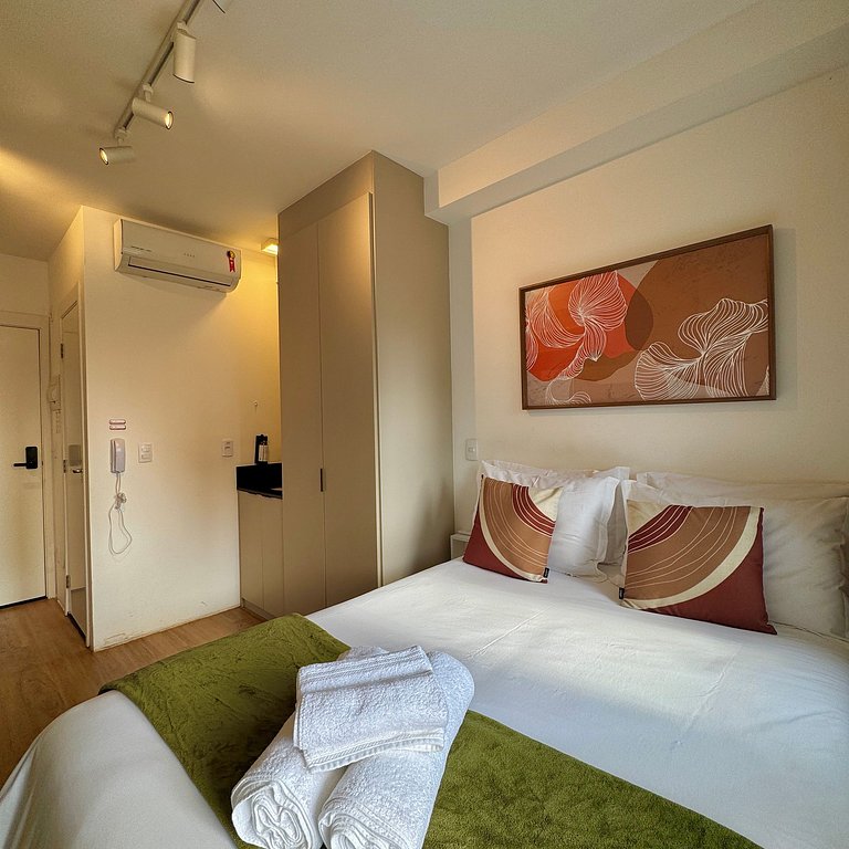 Studio Prime 1306 Metrô Brooklin, 1km Cons EUA