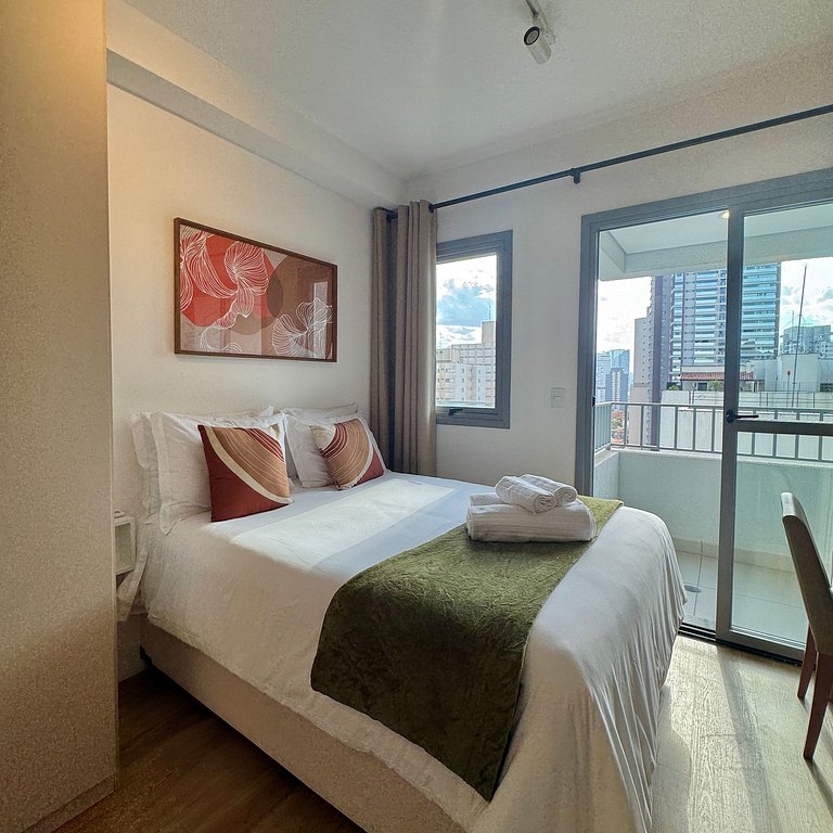 Studio Prime 1306 Metrô Brooklin, 1km Cons EUA