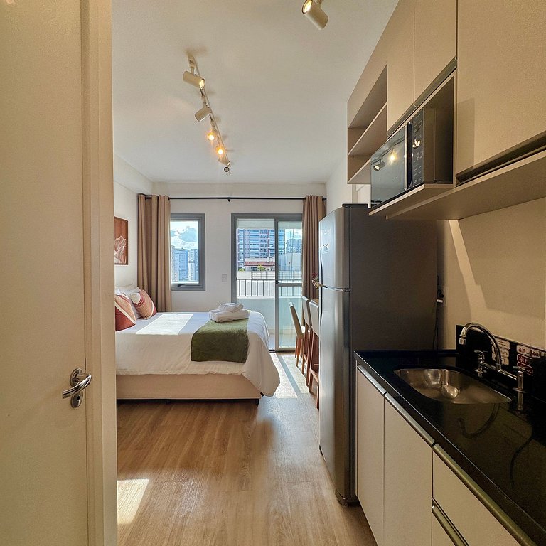 Studio Prime 1306 Metrô Brooklin, 1km Cons EUA
