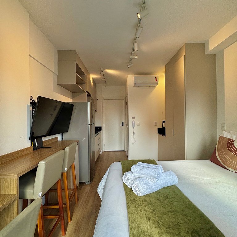 Studio Prime 1306 Metrô Brooklin, 1km Cons EUA