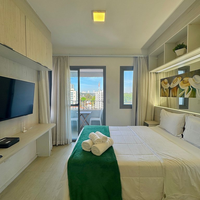 Studio Prime 801 Metrô Brooklin, 1km Cons EUA