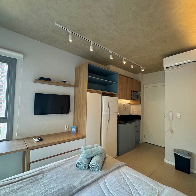 Studio Prime 702 Metrô Brooklin, 1km Cons EUA