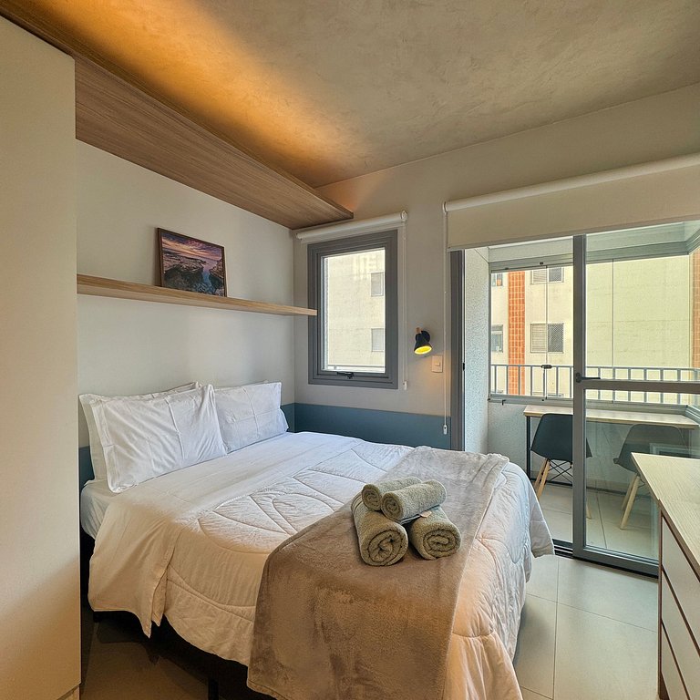 Studio Prime 702 Metrô Brooklin, 1km Cons EUA