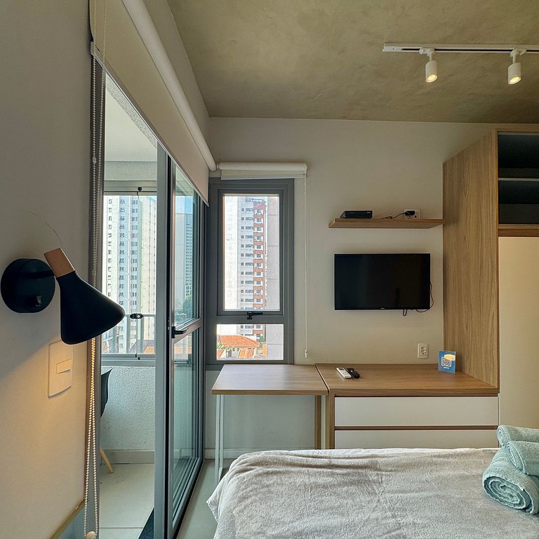 Studio Prime 702 Metrô Brooklin, 1km Cons EUA